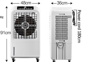 150W 220V Refrigerador de aire de agua industrial 7.5H Aire acondicionado con temporizador de control remoto